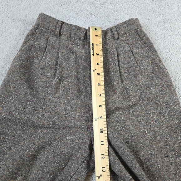Vtg Happy Legs Tweed High Rise Trouser Pants Sz 2 Rare Pleated Eclectic Grandpa - Picture 4 of 9